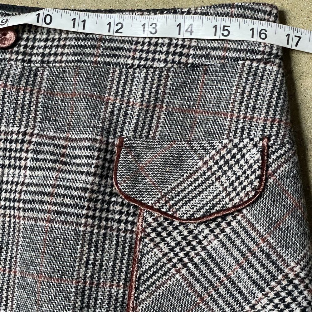 Bagatelle Collection Multicolored Plaid Tweed Lined Skirt (Size: Medium) - Picture 7 of 15